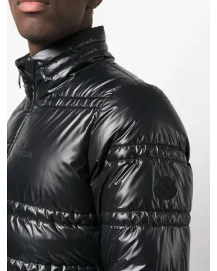 Moncler ロゴプリント ダウンジャケット - ブラック - サムネイル5