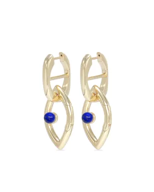 Capsule Eleven Eye Opener Chain lapis-lazuli earrings - Gold - サムネイル1