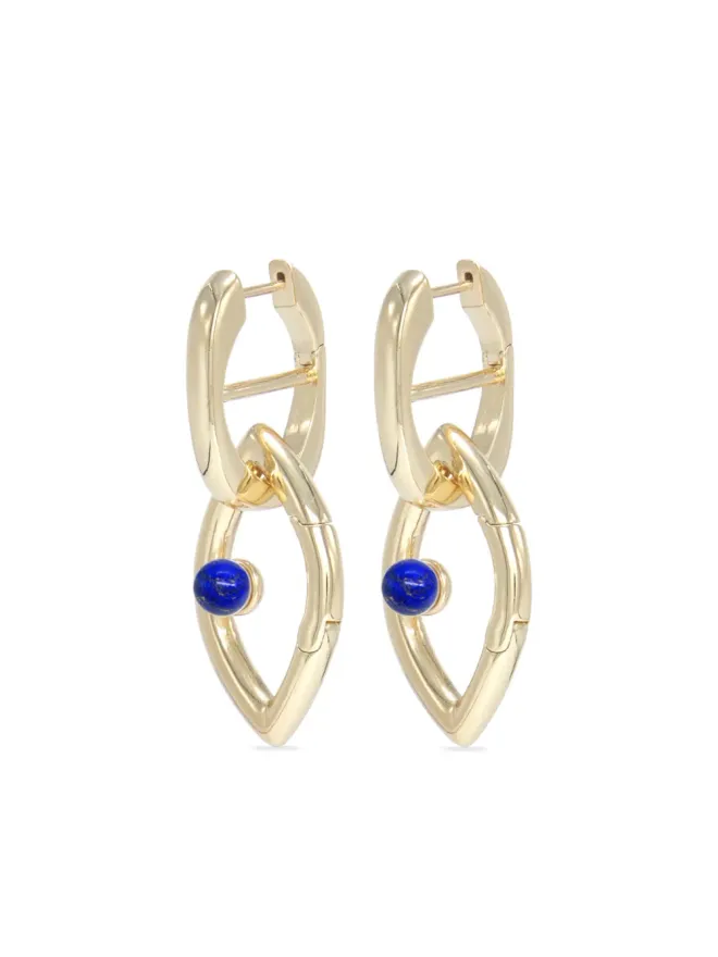 Capsule Eleven Capsule Eleven Eye Opener Chain lapis-lazuli earrings - Goldの商品画像