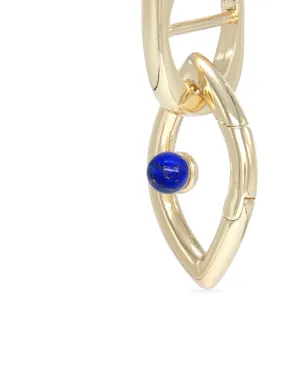 Capsule Eleven Eye Opener Chain lapis-lazuli earrings - Gold - サムネイル3