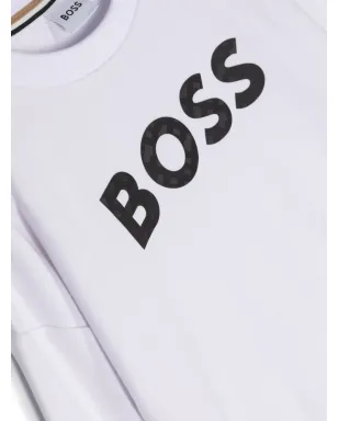 BOSS Kidswear ロゴプリント ジャージー スウェットシャツ - サムネイル3
