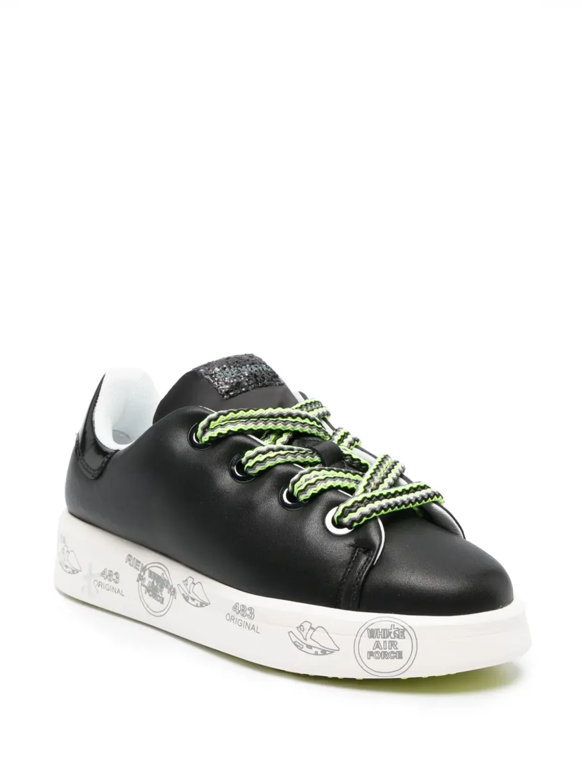 Premiata ベル6550 レザー スニーカー - 画像2