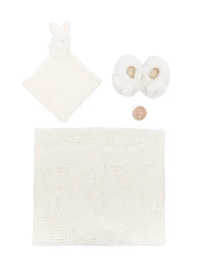 Bonpoint Bonpoint ナイトタイム クロシェ編み ウール×コットン セット（4点セット） - Neutralsの商品画像