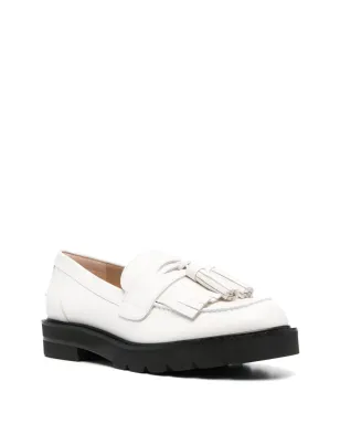 Stuart Weitzman Mila Lift Pearl leather loafers - White - サムネイル2
