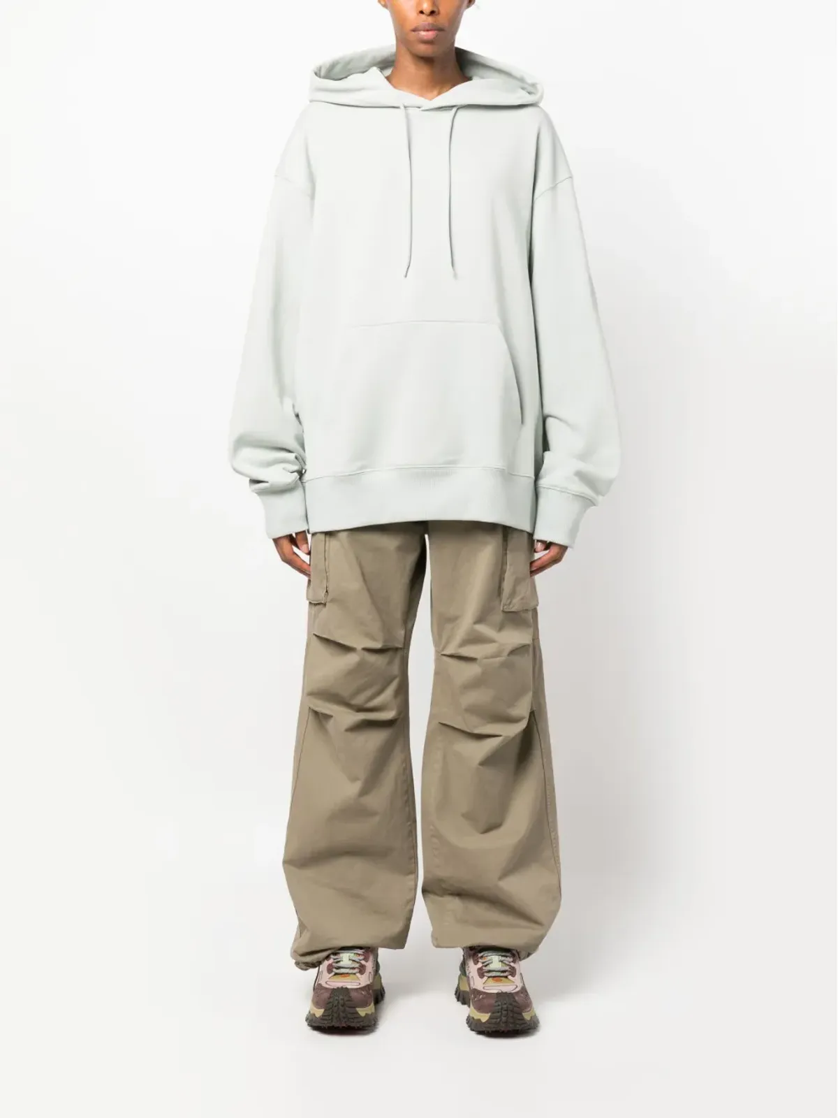 Y-3 ロゴパッチ オーガニックコットン パーカー - 画像3