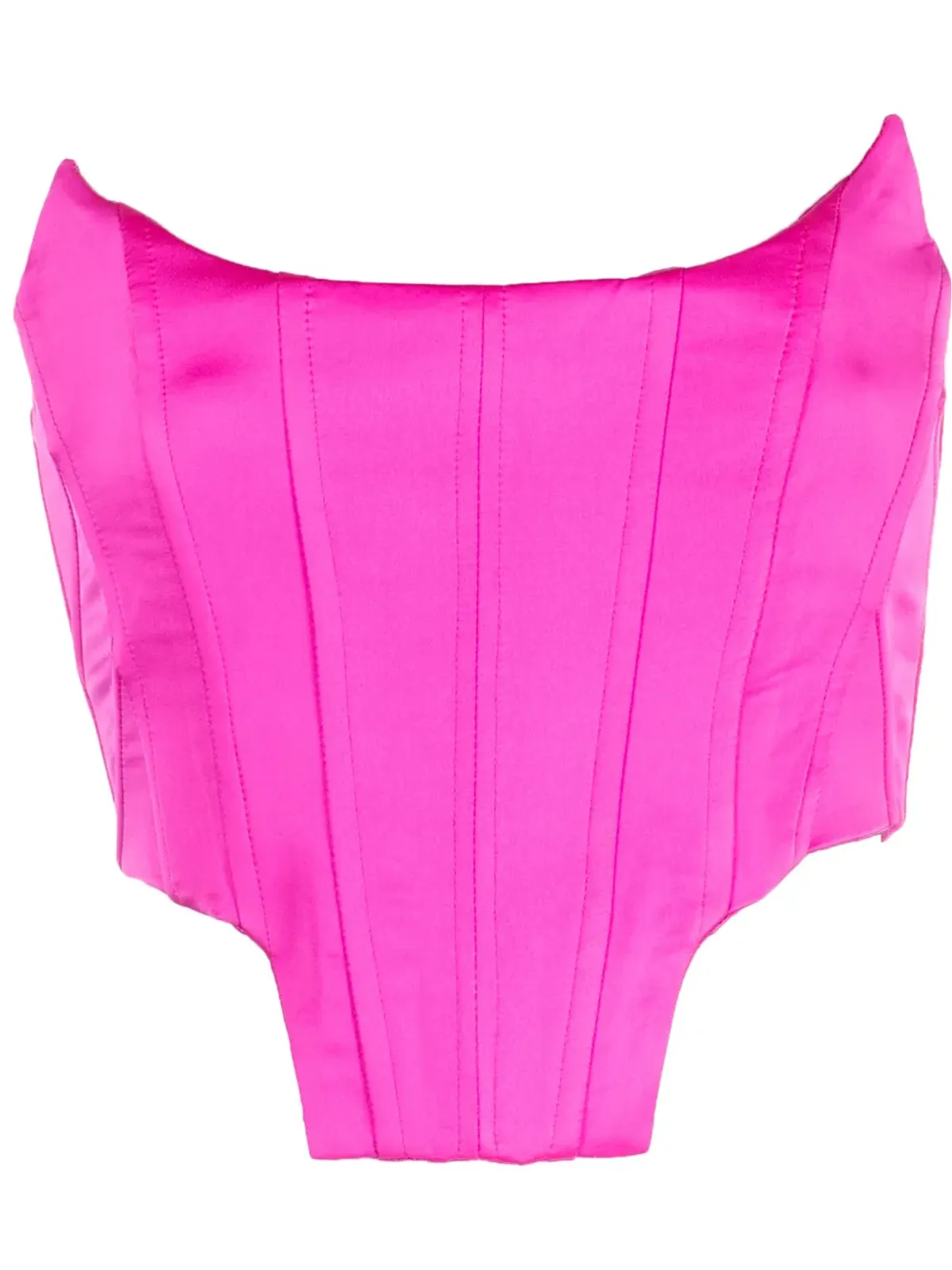 Giuseppe Di Morabito ストラップレス サテン コルセット トップ - 画像1