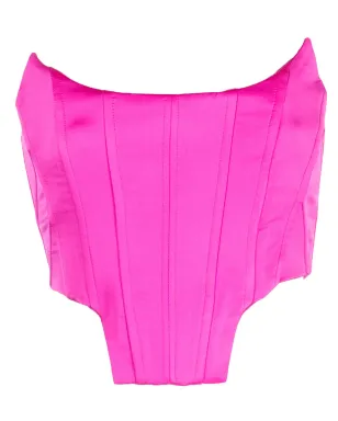 Giuseppe Di Morabito ストラップレス サテン コルセット トップ - サムネイル1
