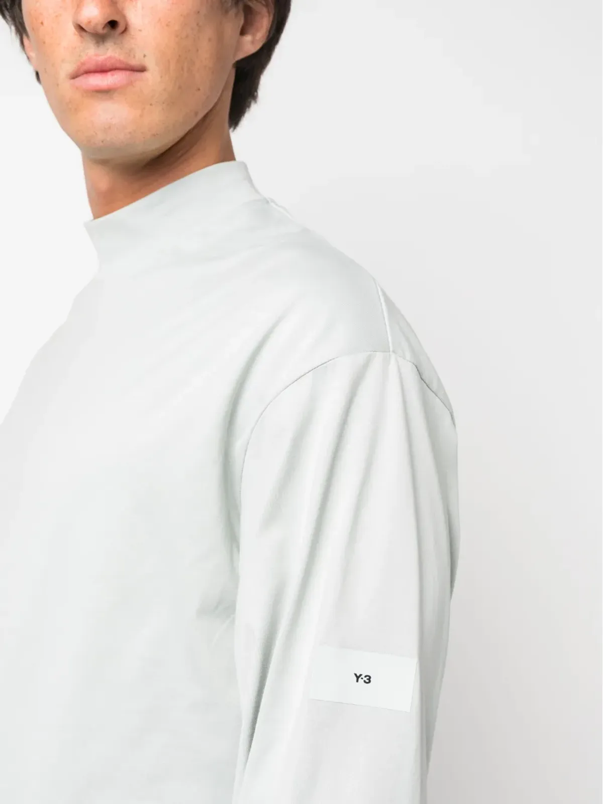 Y-3 ロゴパッチ コットン Tシャツ - 画像5