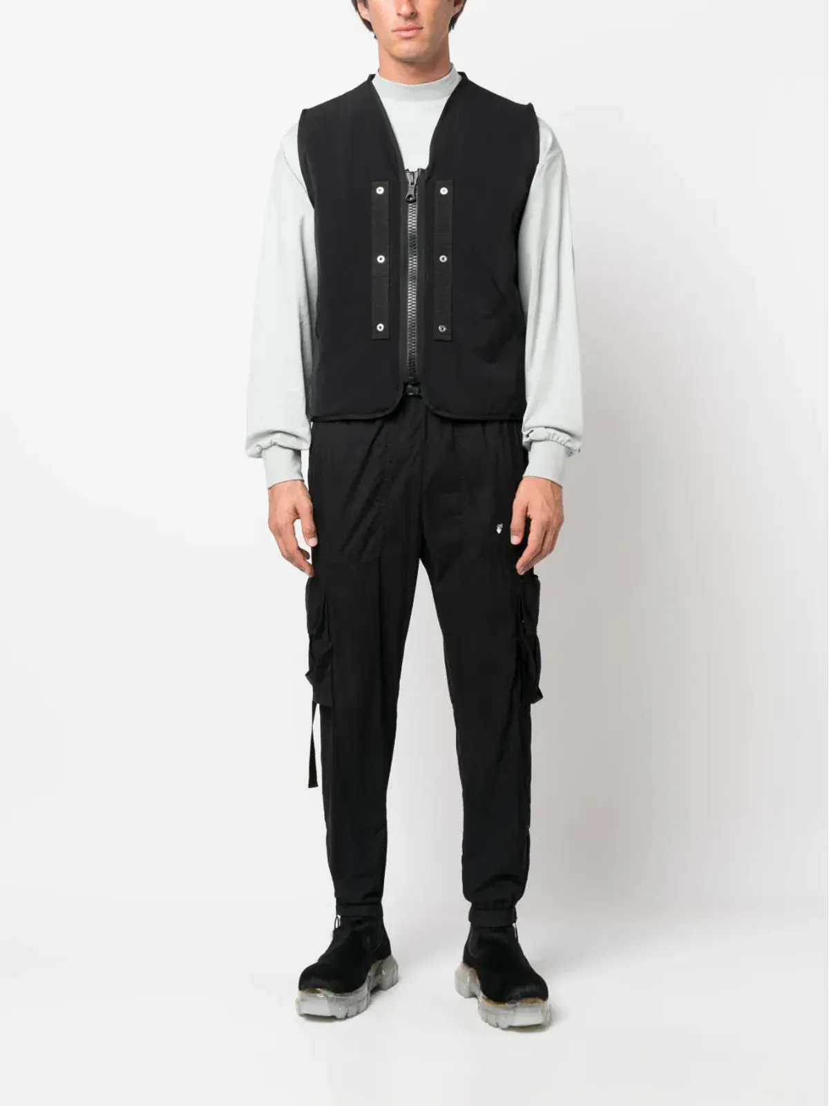 Y-3 ロゴパッチ コットン Tシャツ - 画像2