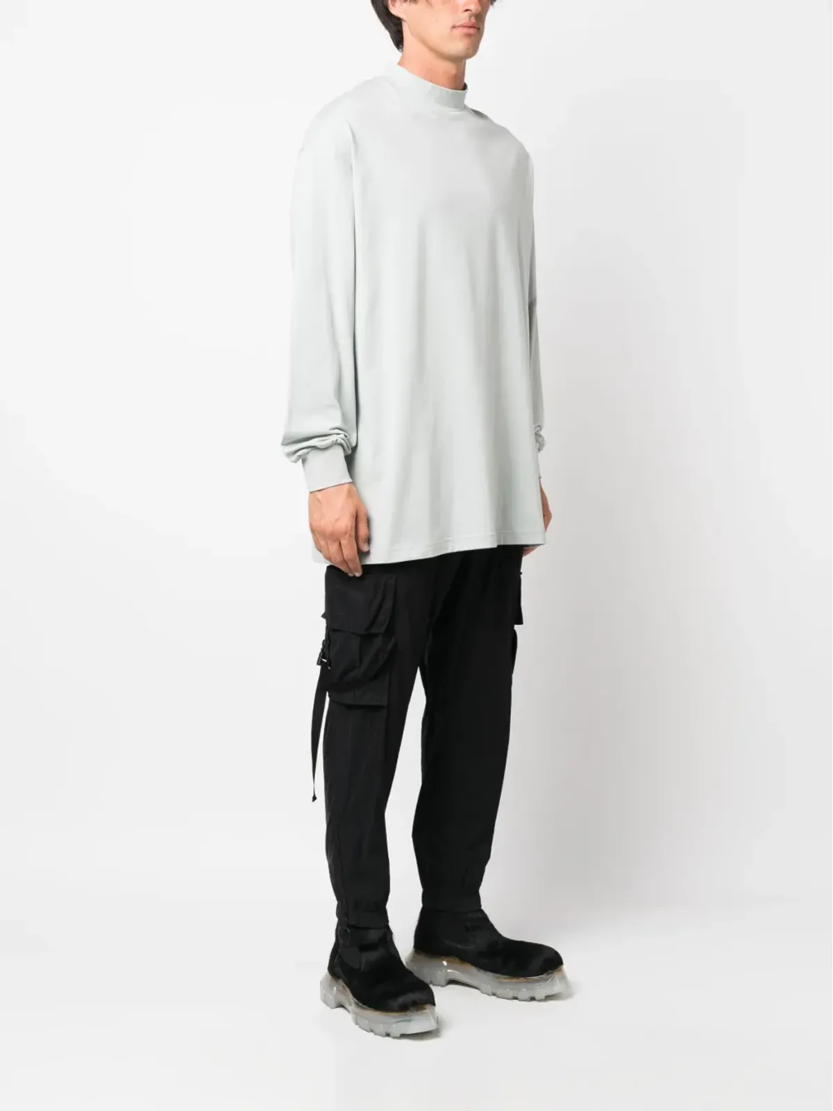 Y-3 ロゴパッチ コットン Tシャツ - 画像3