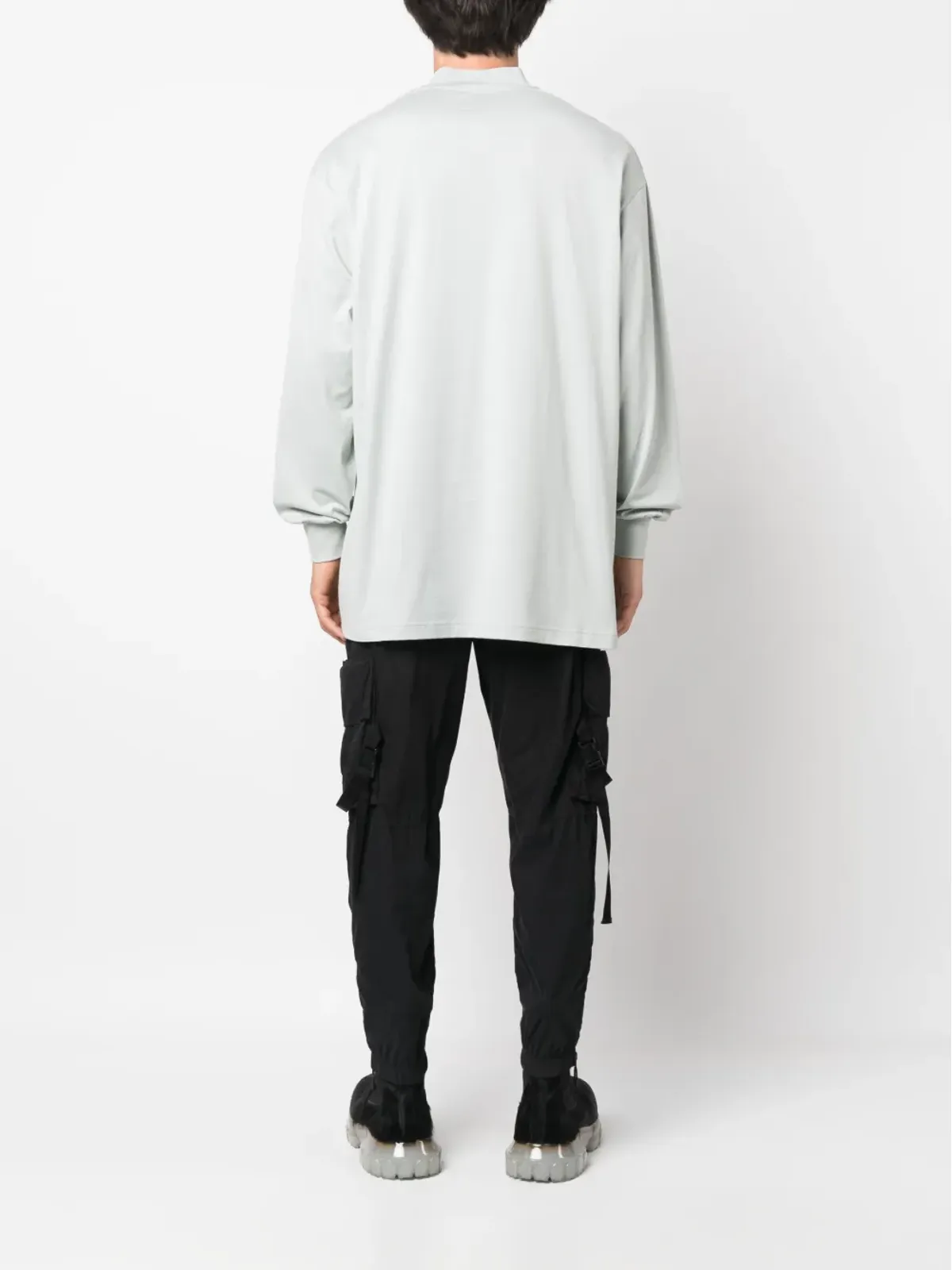 Y-3 ロゴパッチ コットン Tシャツ - 画像4