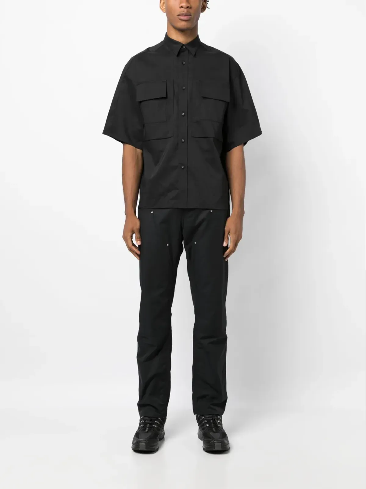 White Mountaineering 胸ポケット付きボタンアップシャツ - 画像2