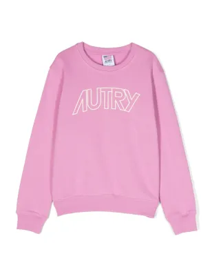 Autry Kids ロゴプリント コットン スウェットシャツ - サムネイル1