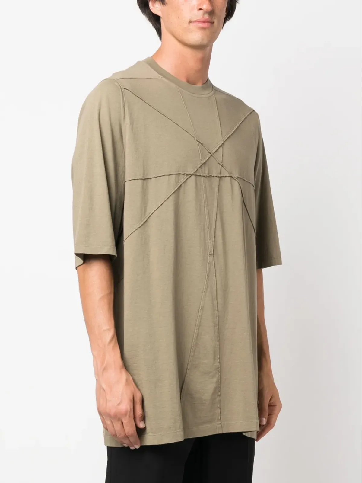 Rick Owens DRKSHDW ジャンボ半袖Tシャツ グリーン - 画像3