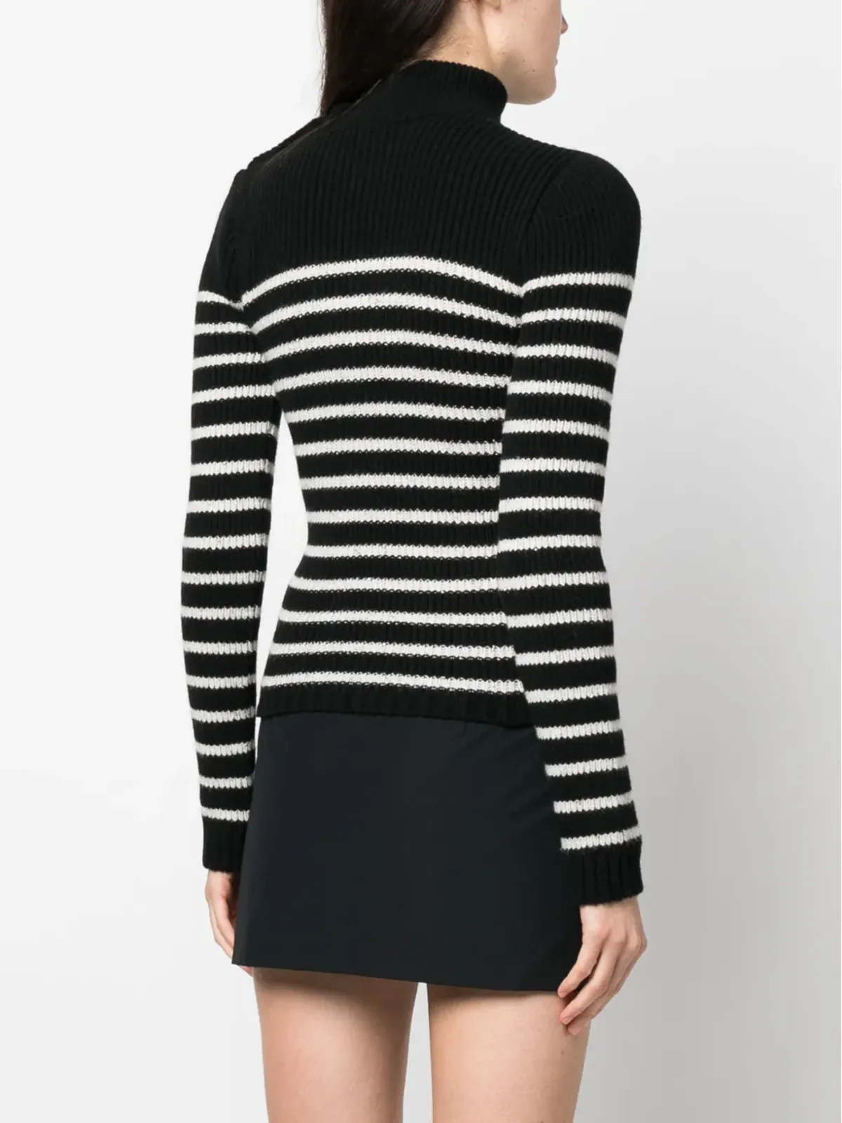 Balmain ロゴパッチ付きストライプジャンパー - 画像4