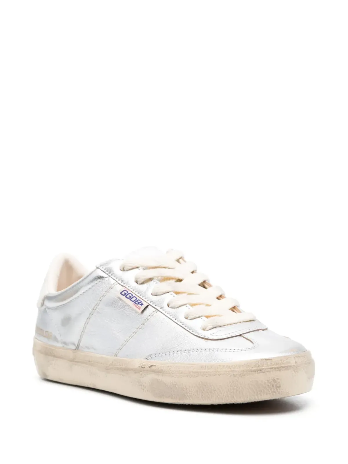 Golden Goose Soul-Star メタリックレザー スニーカー - 画像2