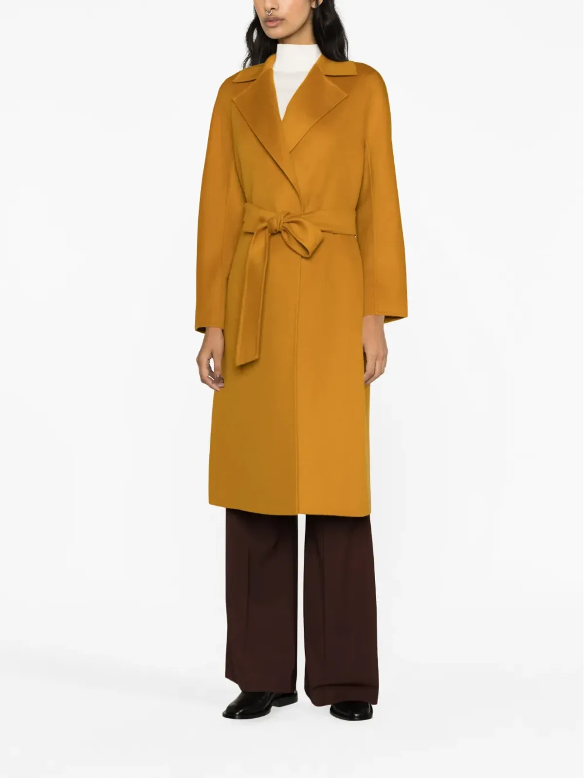 Max Mara ベルト付きニットコート - オレンジ - 画像2