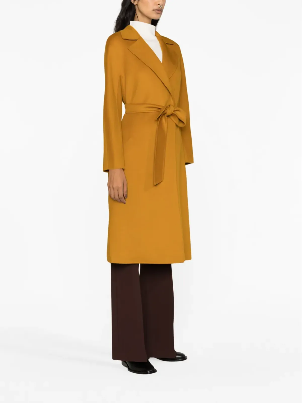 Max Mara ベルト付きニットコート - オレンジ - 画像3
