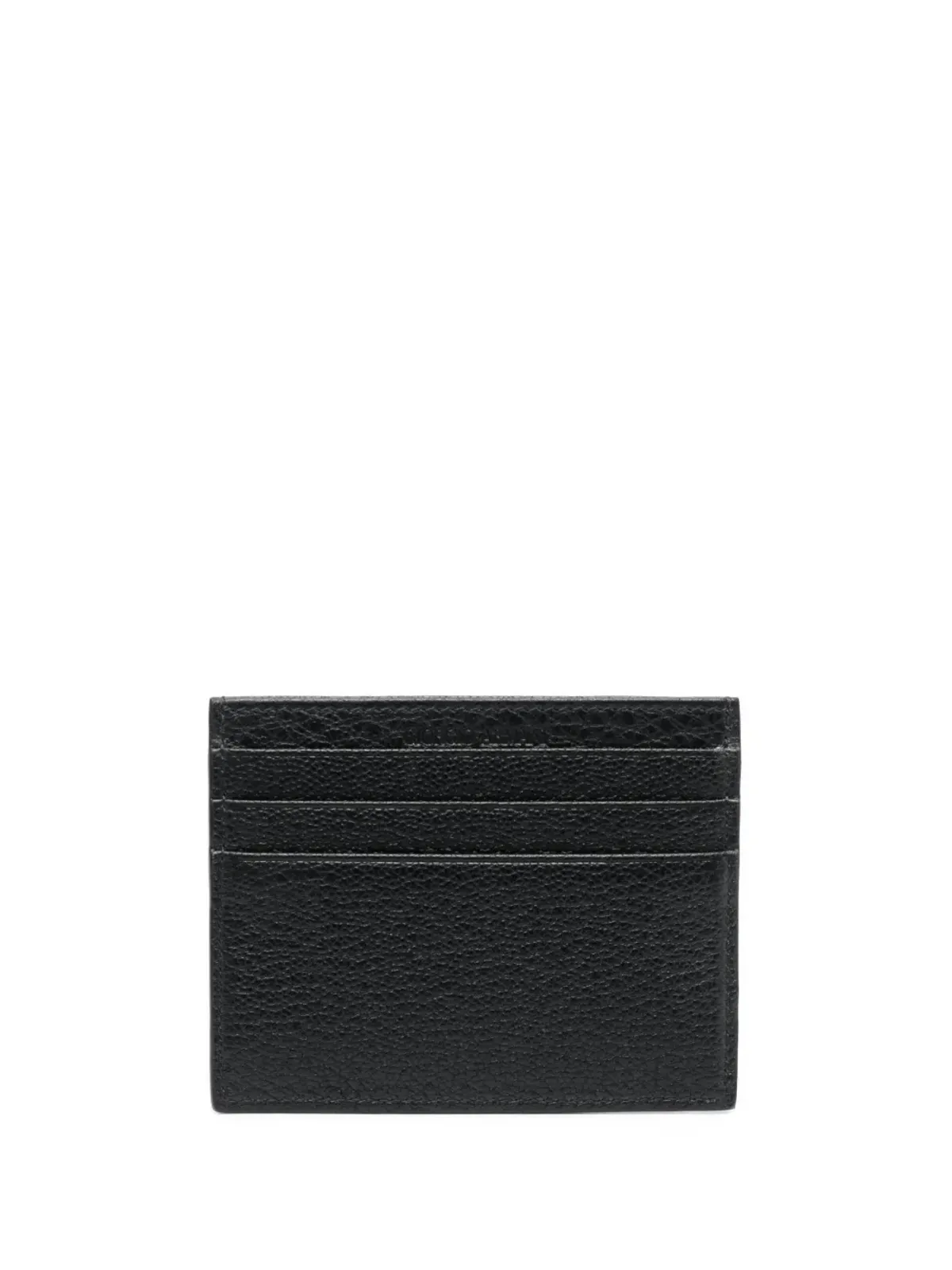 Giorgio Armani グレインドテクスチャードレザー カードホルダー ブラック - 画像2