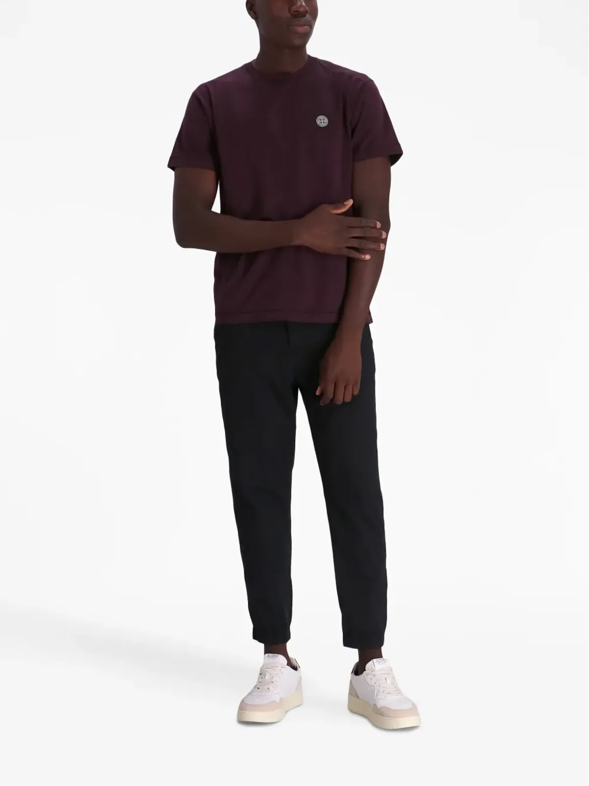 Stone Island コンパスモチーフ コットン Tシャツ - 画像2