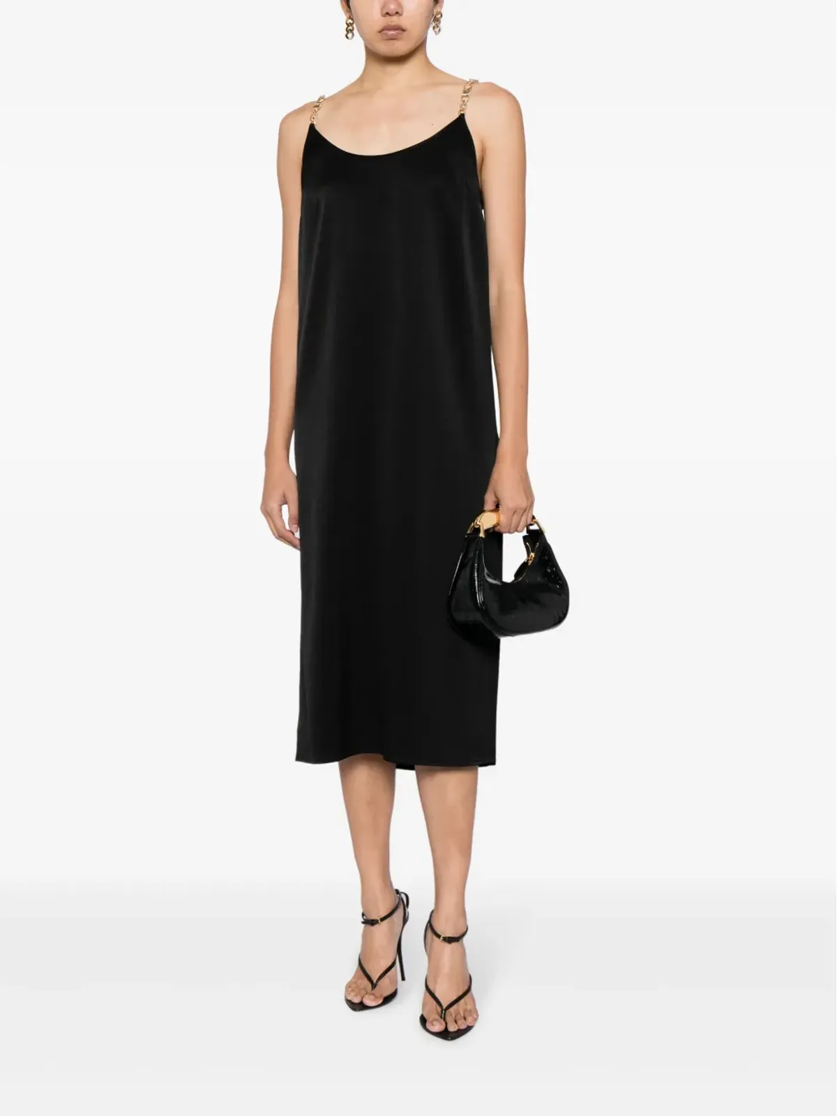 Michael Kors チェーンリンク・クレープ・ミディドレス - 画像2