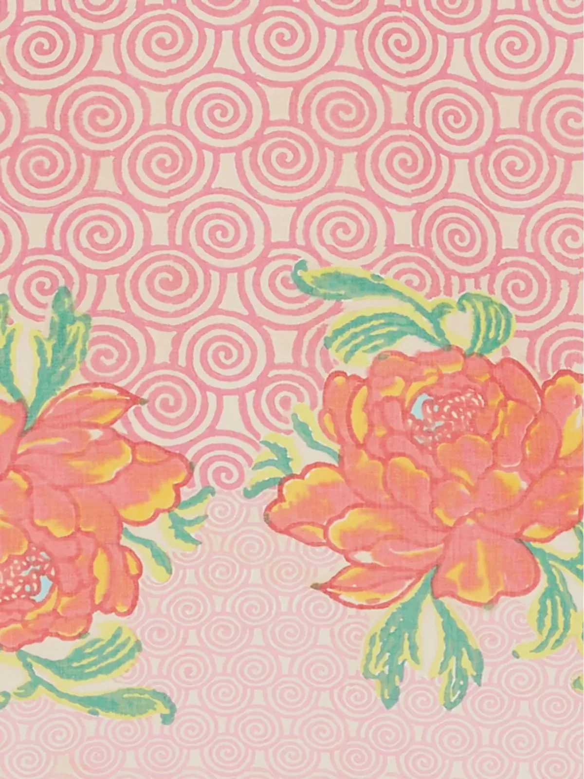 Lisa Corti Camelia Magenta ビーチタオル - 画像3