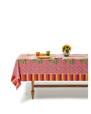 Lisa Corti Camelia rectangular tablecloth - Pink - サムネイル3