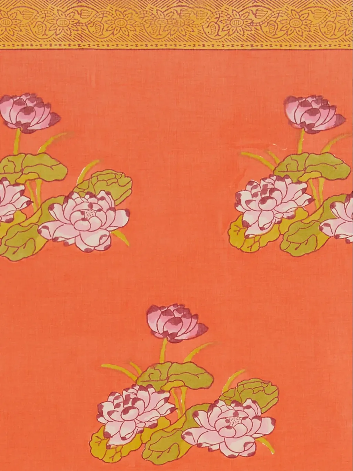 Lisa Corti Tea Flower 花柄サロン - オレンジ - 画像3