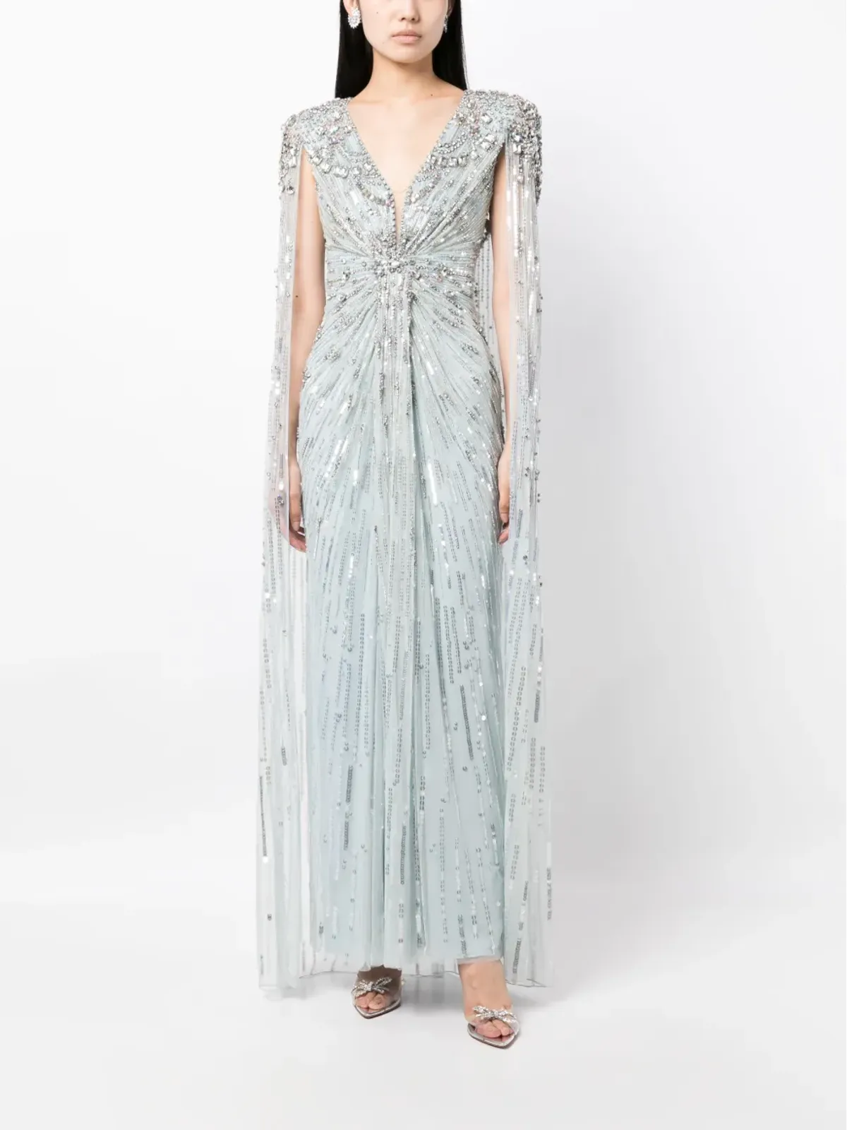 Jenny Packham Lotus Lady スパンコール装飾ガウン - 画像2