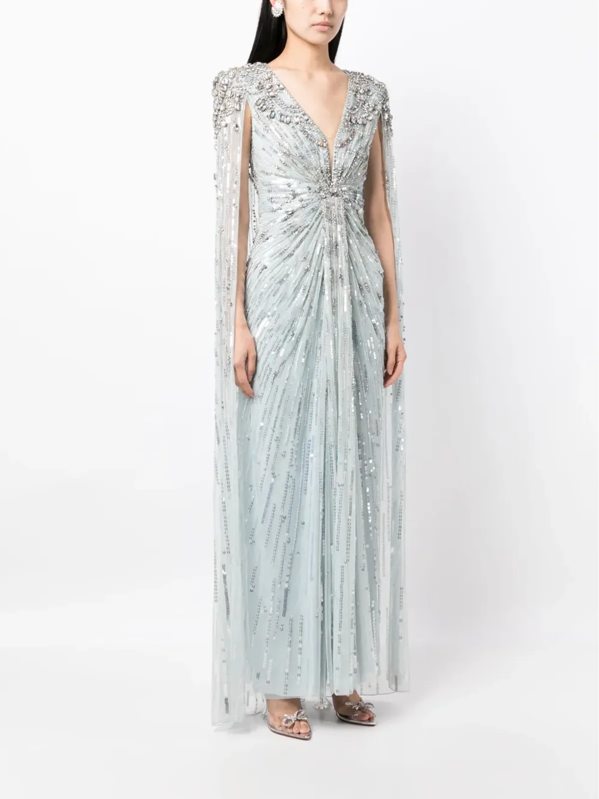 Jenny Packham Lotus Lady スパンコール装飾ガウン - 画像3