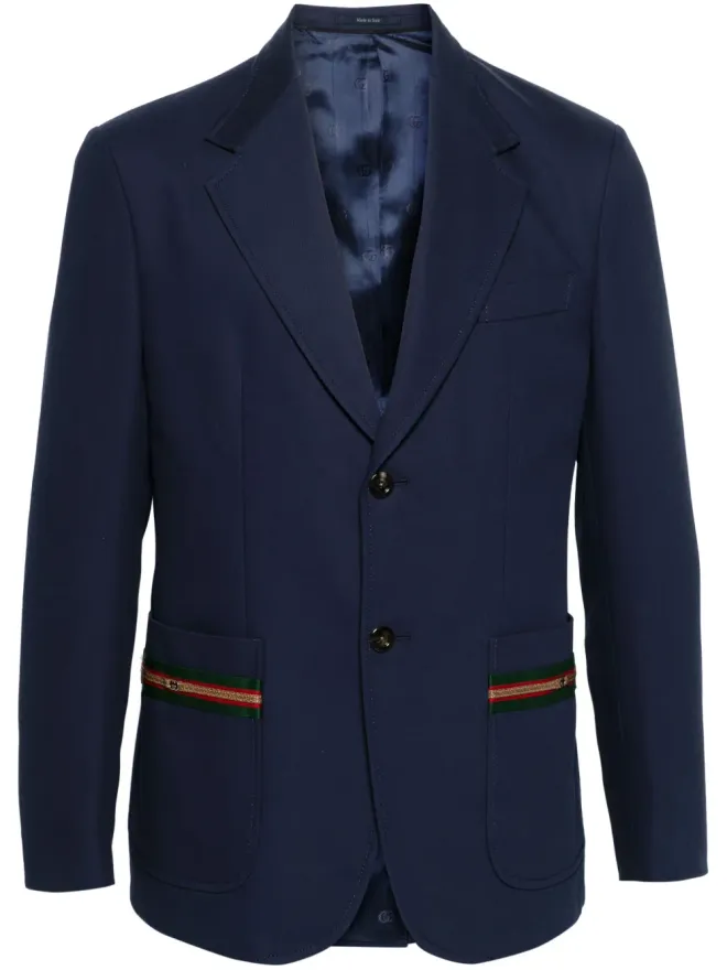 Gucci Gucci ウェブストライプ装飾ブレザーの商品画像