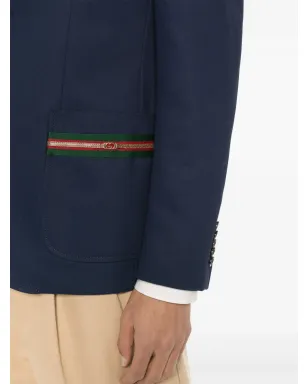 Gucci ウェブストライプ装飾ブレザー - サムネイル5