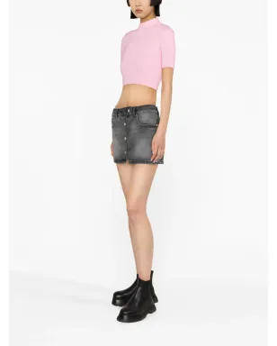Courrèges トラッカー デニム ミニスカート - サムネイル3