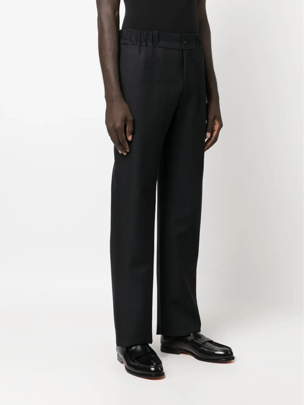Lanvin モノグラム コットン ストレートパンツ - 画像3