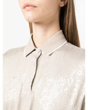 Brunello Cucinelli スパンコール装飾ポロTシャツ - サムネイル5