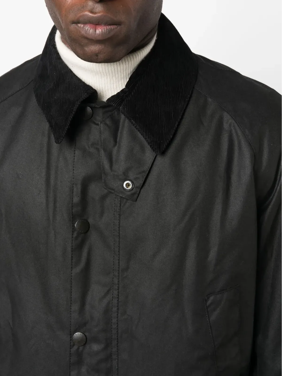 Barbour 襟付きワックスジャケット - 画像5