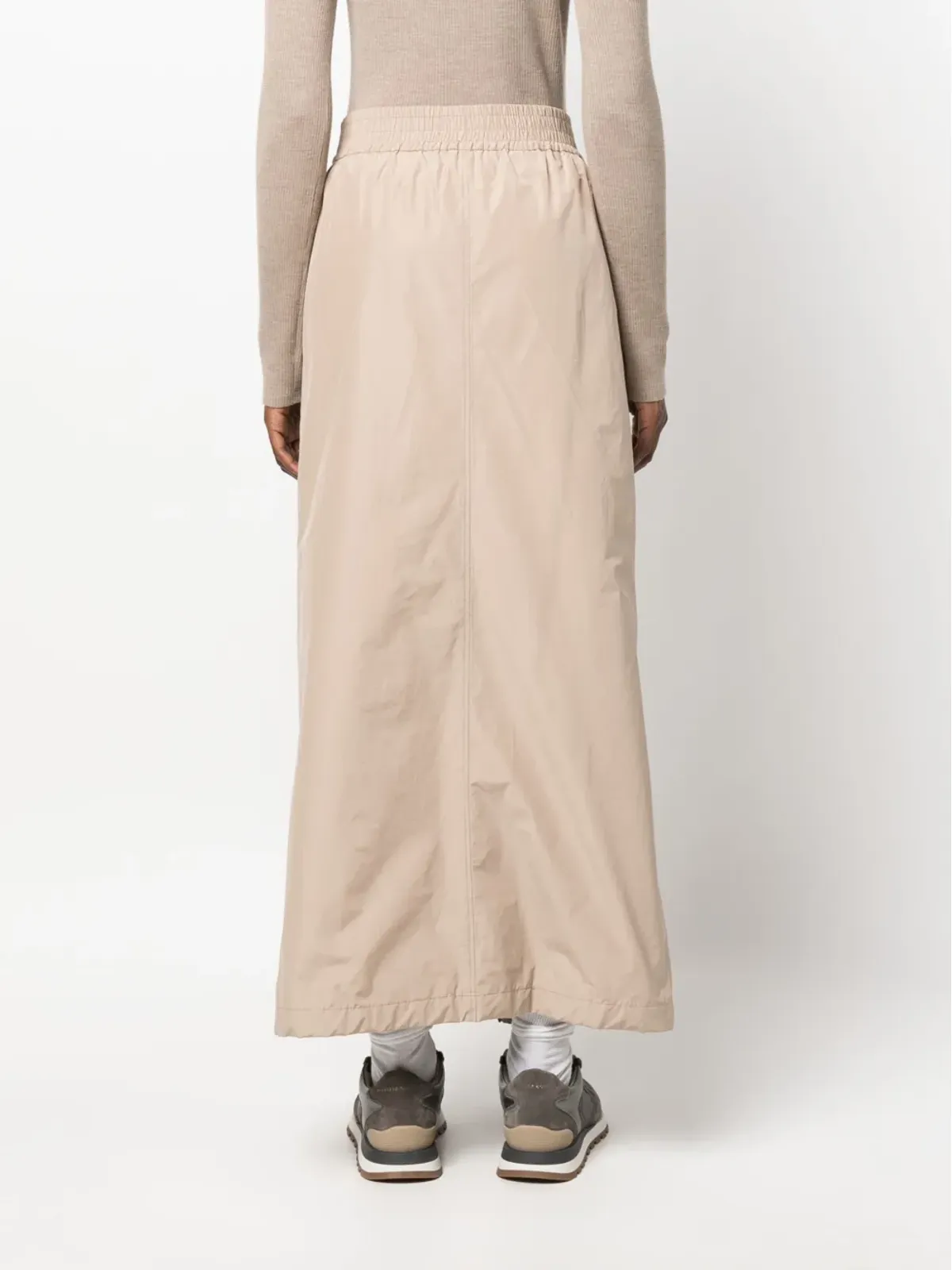Brunello Cucinelli ツーウェイジップアップ マキシスカート - 画像4