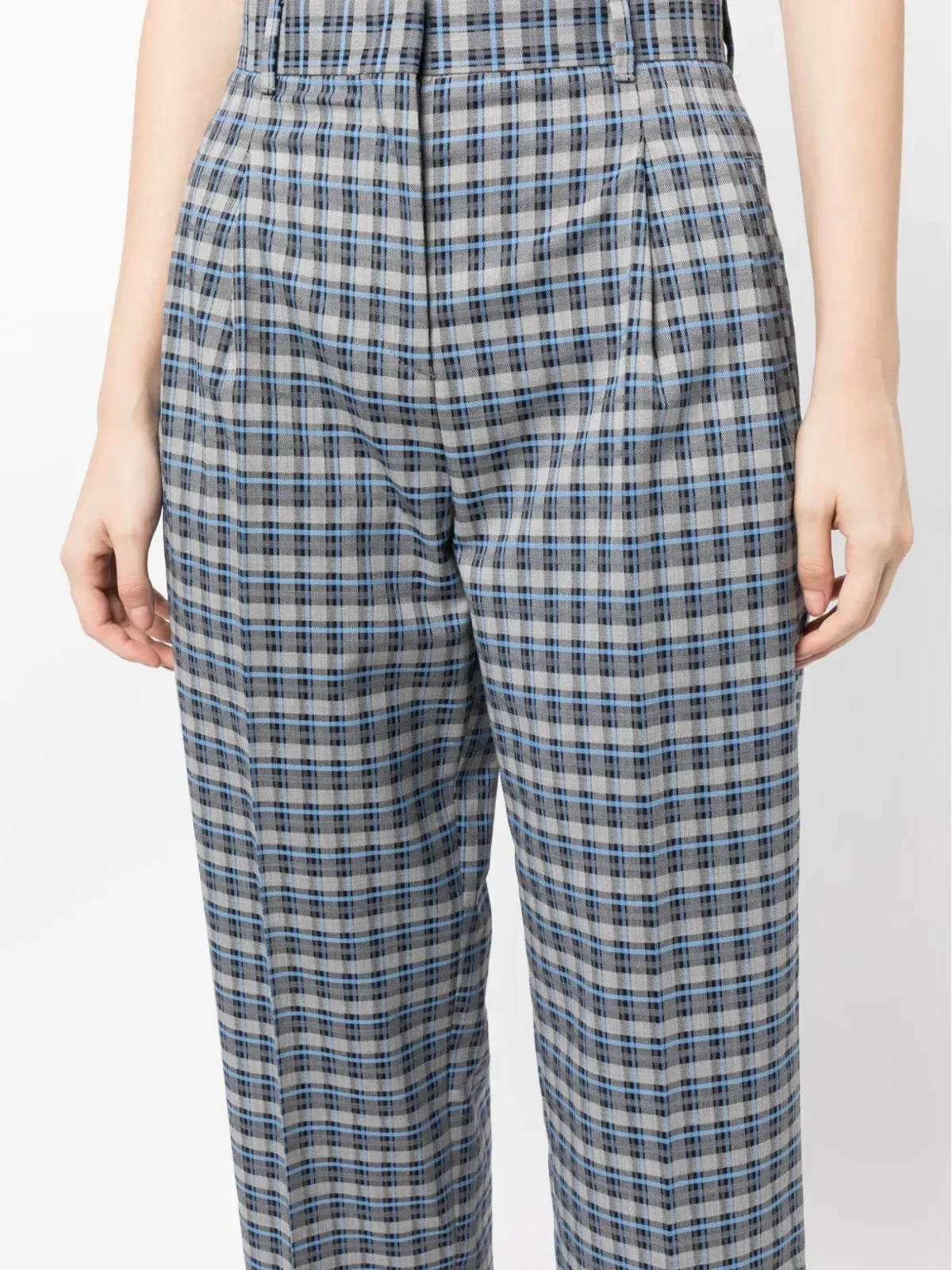 PS Paul Smith チェック柄クロップドパンツ - 画像5