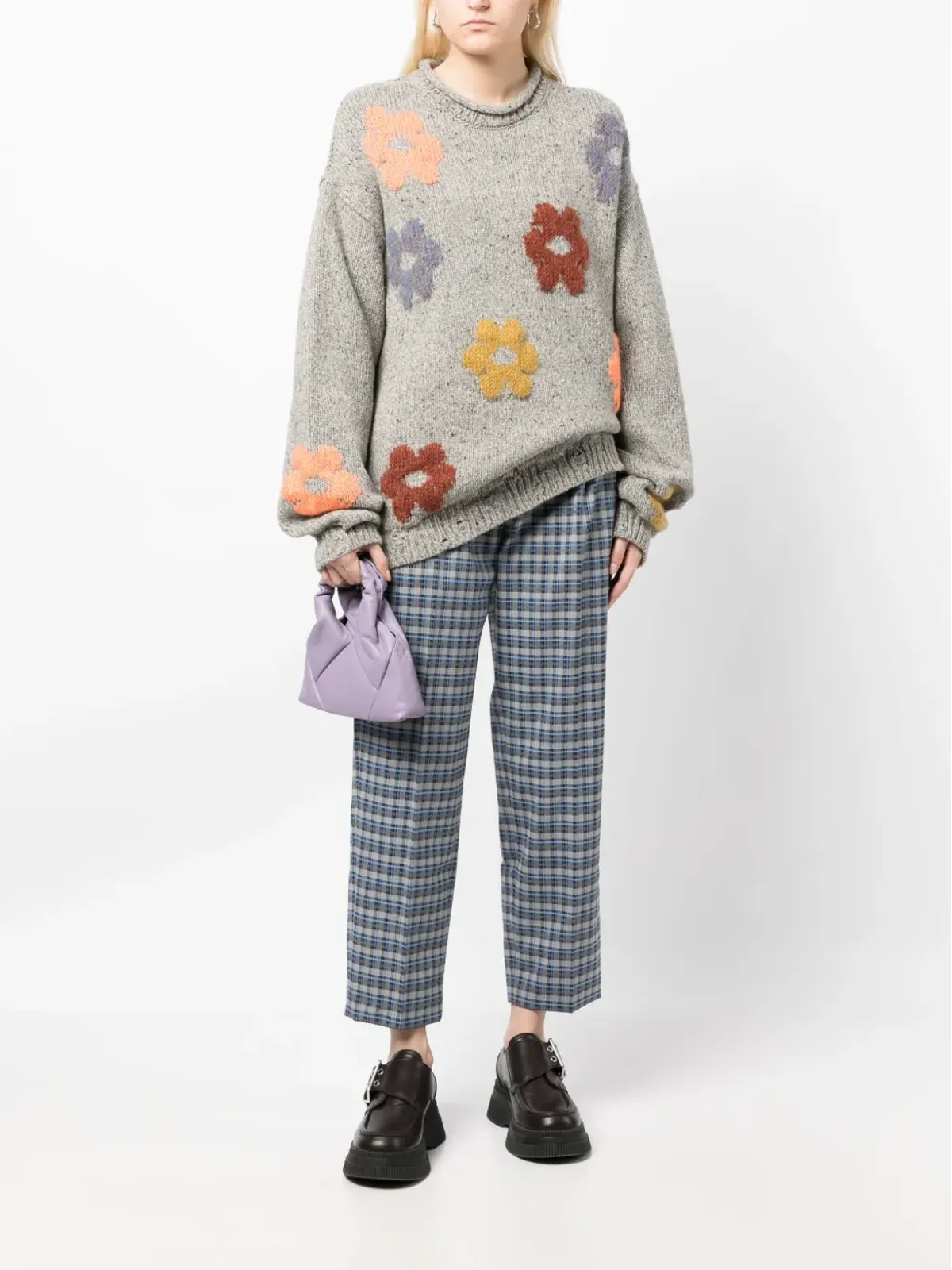 PS Paul Smith チェック柄クロップドパンツ - 画像2
