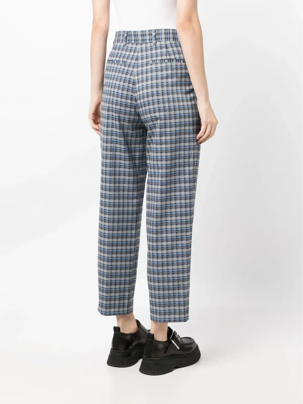 PS Paul Smith チェック柄クロップドパンツ - 画像4
