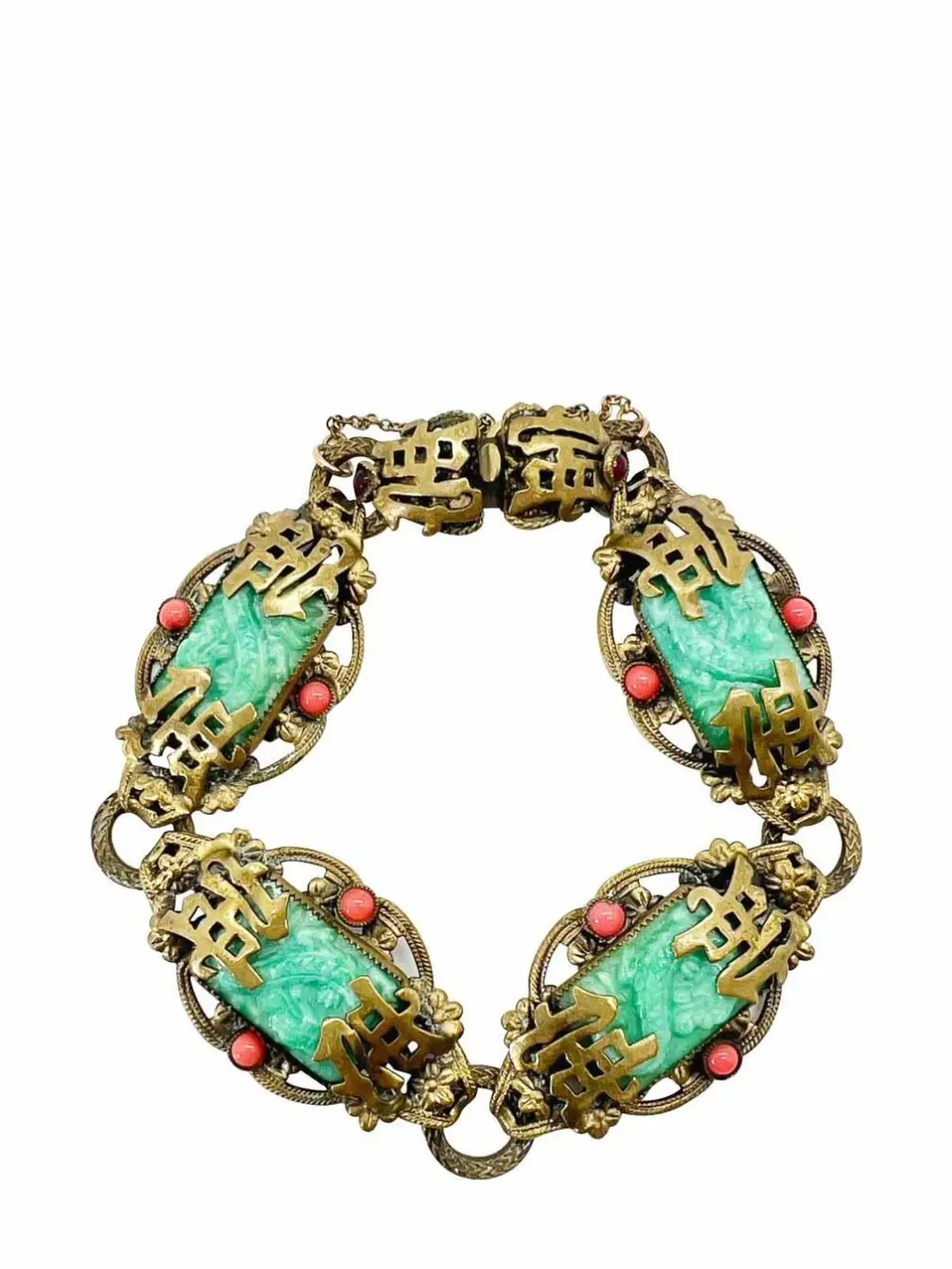 Jennifer Gibson Jewellery アンティーク ネイガー・ブラザーズ チノザーリエ ドラゴン ブレスレット 1920年代 - Gold - 画像1