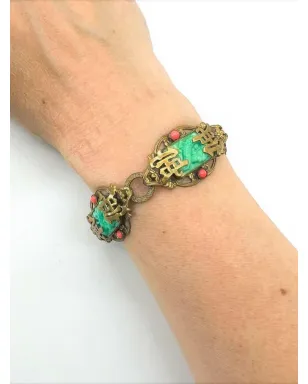 Jennifer Gibson Jewellery アンティーク ネイガー・ブラザーズ チノザーリエ ドラゴン ブレスレット 1920年代 - Gold - サムネイル2