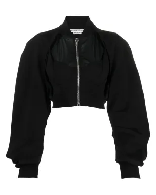 ALESSANDRO VIGILANTE カットアウト・クロップド・ボンバージャケット - サムネイル1
