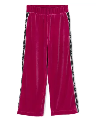 Chiara Ferragni Kids Eyelikeモチーフベルベットパンツ - サムネイル1