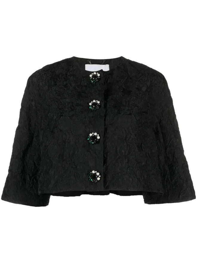 Erdem ERDEM テクスチャード クロップドジャケットの商品画像