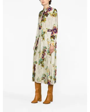 Tory Burch 花柄プリントミディ丈シャツドレス - サムネイル4
