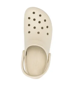 Crocs ロゴプレート プラットフォーム クロッグ - Neutrals - サムネイル4