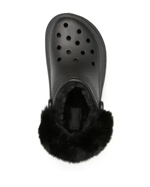 Crocs ファー付きプラットフォームクロッグ - サムネイル4