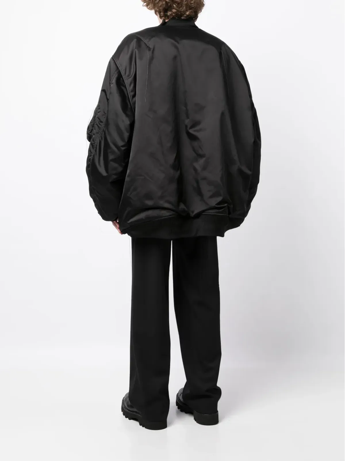 Nicolas Andreas Taralis エクスポーズドシーム ジップアップ ボンバージャケット - 画像4
