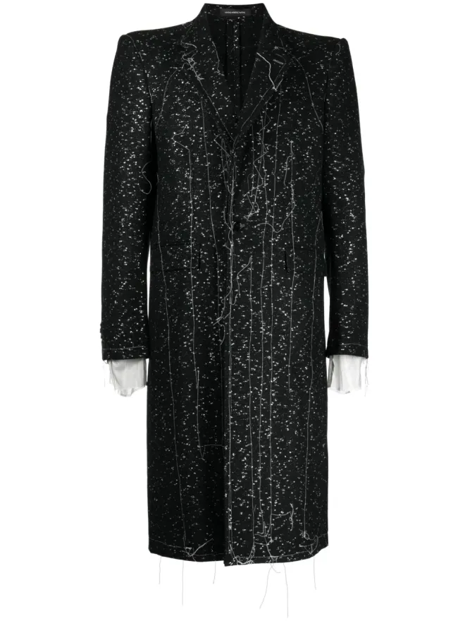 NICOLAS ANDREAS TARALIS Nicolas Andreas Taralis エクスポーズドシーム・シングルブレストコート ブラックの商品画像
